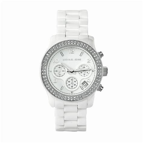 michael kors white ceramic watch mk5188|mk5896 rose gold.